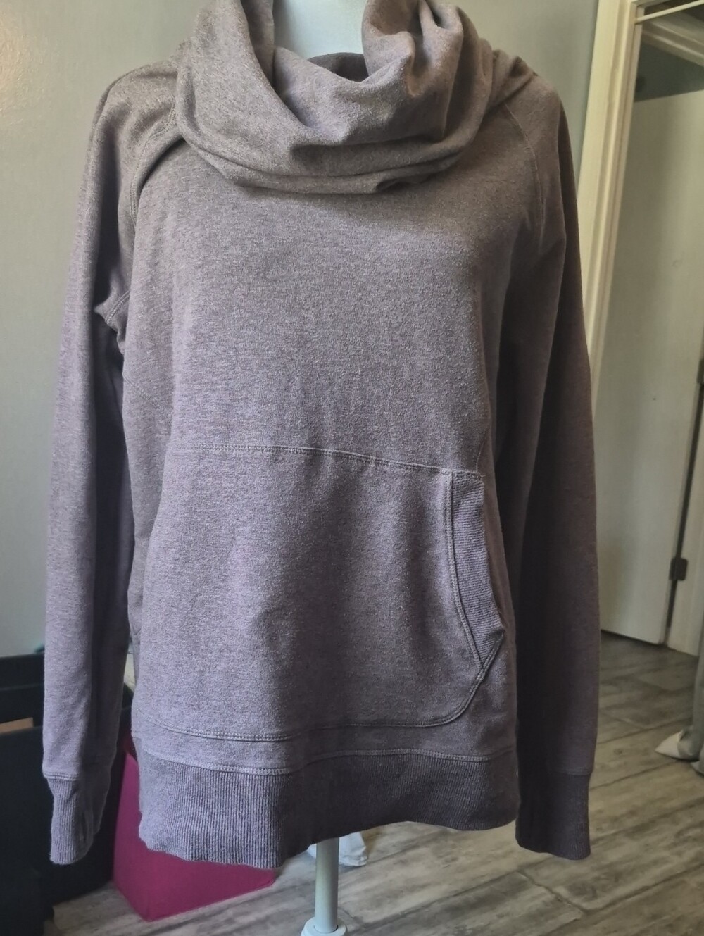 L.L. Bean Women's Funnel Neck Sweater - Heather Taupe